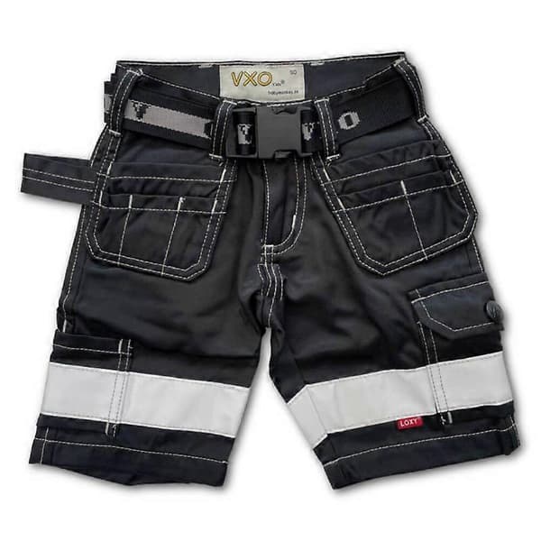【BQ】Work Shorts With Loxy Reflectors Black 110