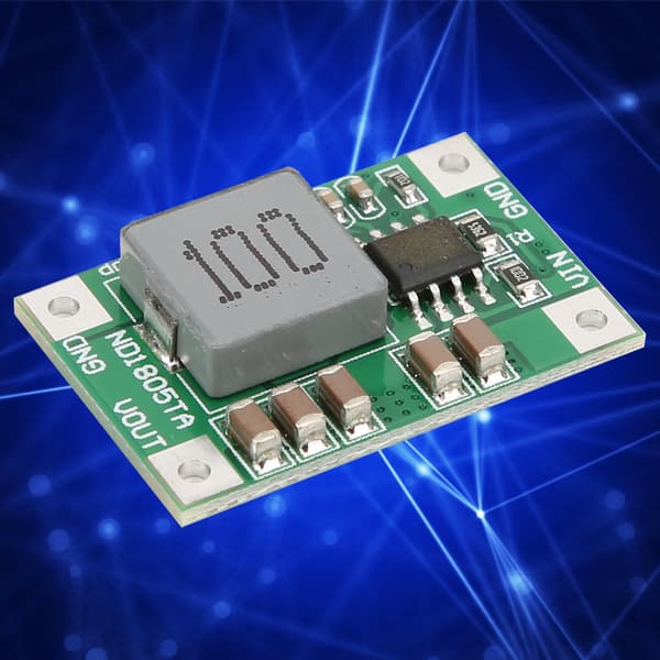 2 stk. Step Down-modul 5-18V til 3/3.3v 3.7/4.2v 5v 6V Motor Buck Converter ND1805TA(5-18V til 5V )