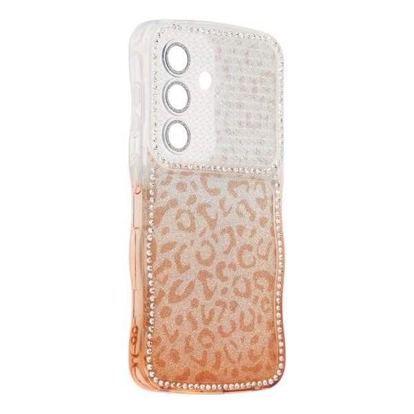 Mobilskal för Samsung Galaxy S26 TPU med strass – Gradient Brun