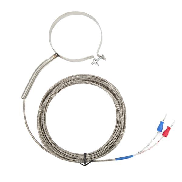 60mm Rostfritt Stål Termoelement 0‑400°C K Typ Temperatursensor Gänga för Industri 3 Meter / 9.8ft