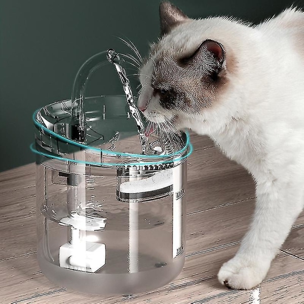 Automatisk dricksfontän för katt 2l Valp katt dricksfontän