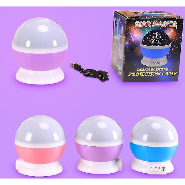 Star Projector Night Light Purple Purple