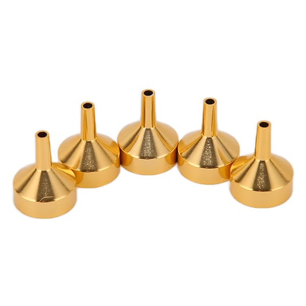 Mini trattar Lättvikts bärbara metall mini trattar för miniatyrflaskor eteriska oljor DIY läppbalsam