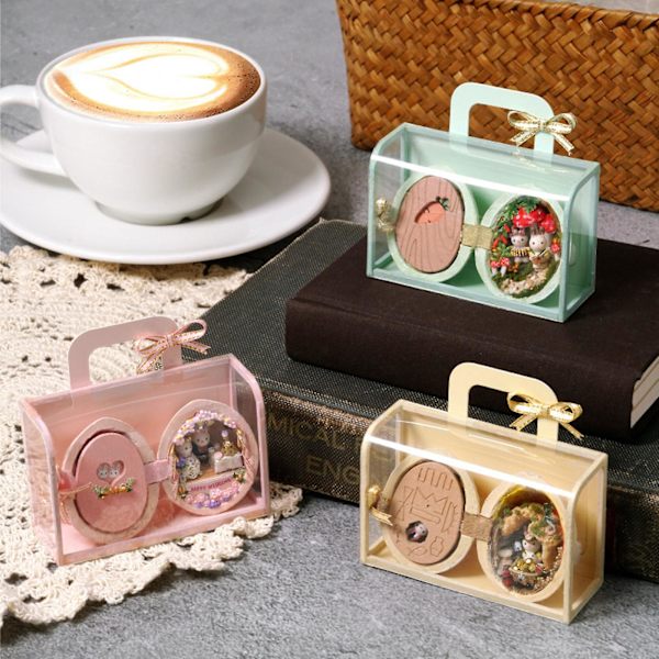 Seed House ,micro Walnut World barns kreativa handgjorda DIY House Model E
