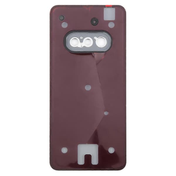 Til Nothing Phone 3a A059 Hærdet Glas Bagside med Kamerarammebeskyttelse Black