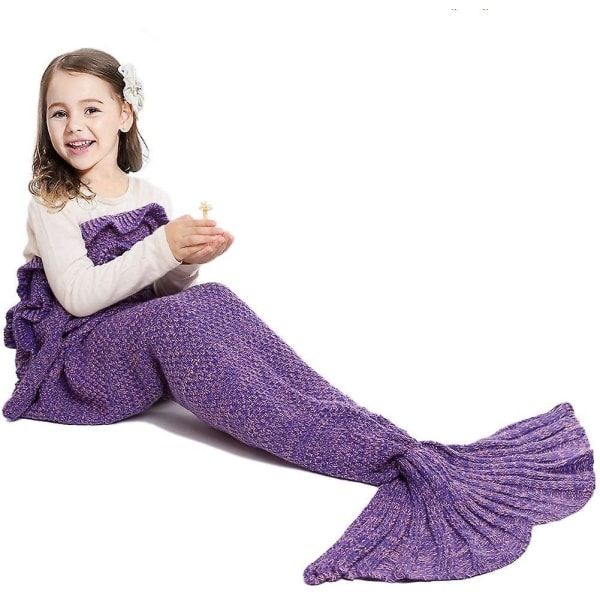 Mermaid Tail Blanket Hand Crochet Snuggle Mermaid Seatail Sleeping Bag Blanket