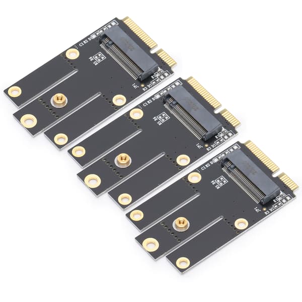 Langaton verkkoadapterkortin muuntaja - M.2/NGFF Mini PCIe:ksi - 3 kpl