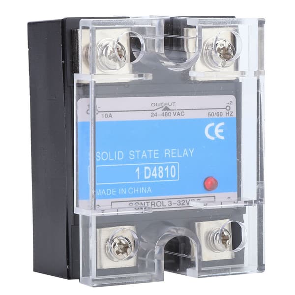 Solid State Relay 3-32VDC tulo 24-480VAC kuorma DC AC SSR sähkölaitteet (BERM-1D 4810)