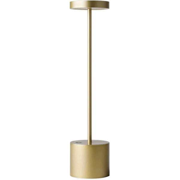 Led løs bordlampe Liten opladningsbar metal skrivebordslampe 2 dim