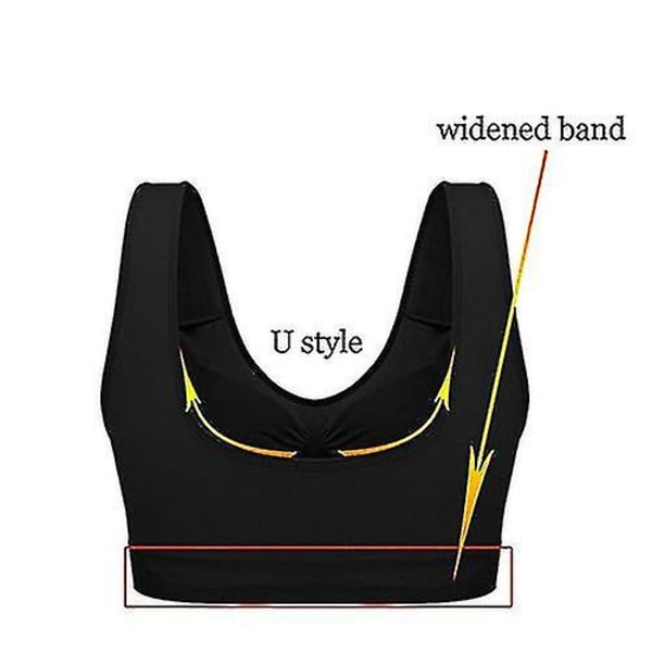 3 Pack The Ultimate Comfort Bra. Seamless Support Comfort Sport XXL