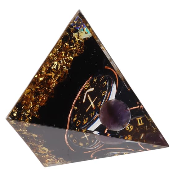 5 cm Orgonit Pyramide til Positiv Energi Healing Krystal Pyramide Meditation Orgonit Pyramider Chakra Zodiac Energi Generator Sagittarius