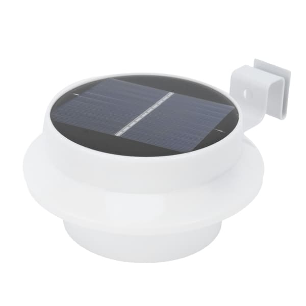 Vanntett utendørs solcellelampe for gjerde, 13 LED, hagebelysning, hvit