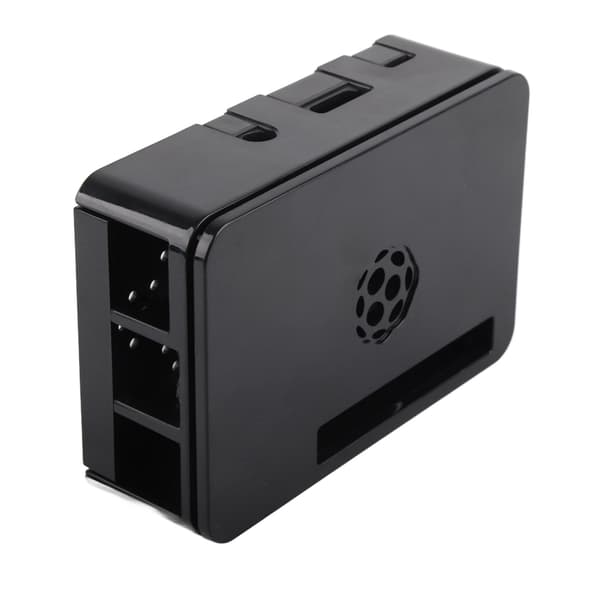 Raspberry Pi 3 Model B Premium ABS Beskyttelsesetui Cover Sort