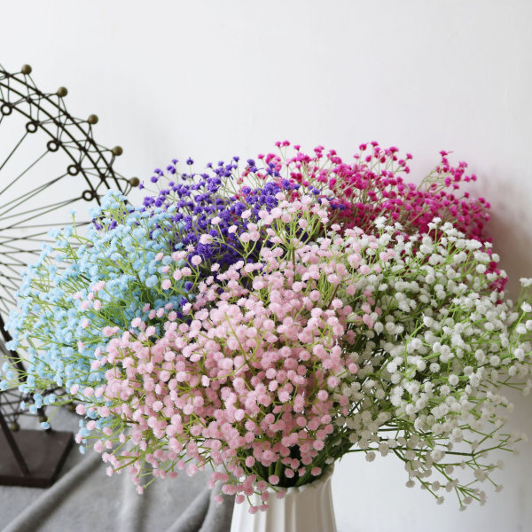 10 kpl Babys Breath keinotekoiset väärennökset kukkakimppu Gypsophila Bulk Flower