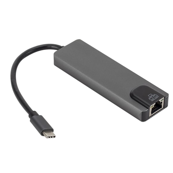 Usb Hub Med Port Expander 5-i-1 dockingstation med Pd Ethernet Net Port Hdmi-kompatibel 4k konverter til hjemmekontor