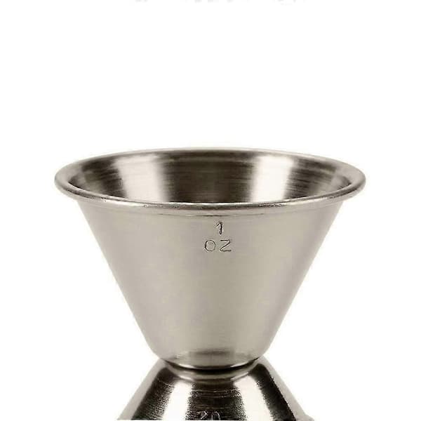 (6-pack) Dubbel 1/2 1 oz barjigger, cocktailjigger i rostfritt stål