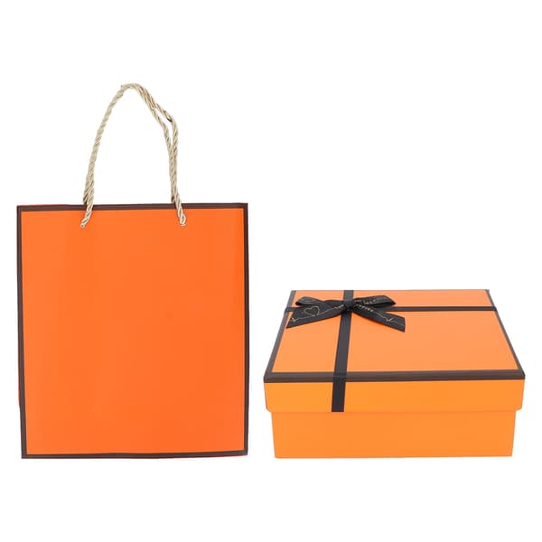 Orange Presentförpackning med bandväska för julklappsförpackning