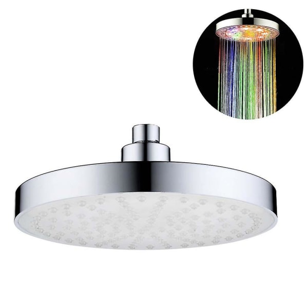 Flere farver skiftende LED-brusehoved Badeværelse Regnbrusehoveder