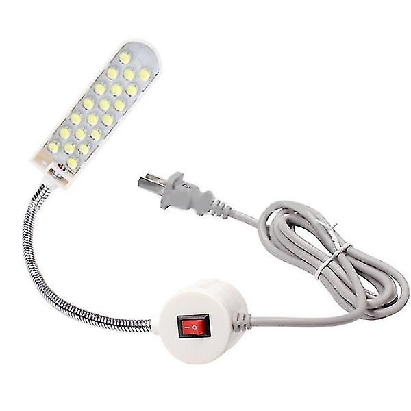 Symaskine Lys Led Magnetisk Montering Base Svanehals Arm 10/20 Lys 20 lights US plug