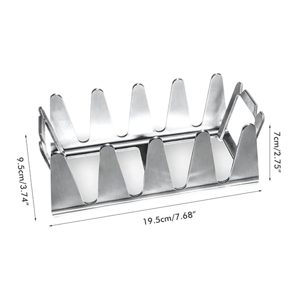 Kebabspydholder i rustfrit stål, universal grillholder tilbehør