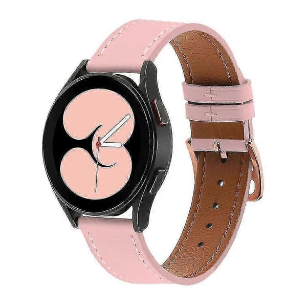 Urrem i PU-læder med guldspænde, 20 mm, til Garmin Vivoactive 5/Venu 2 Plus/Venu Sq - B Pink
