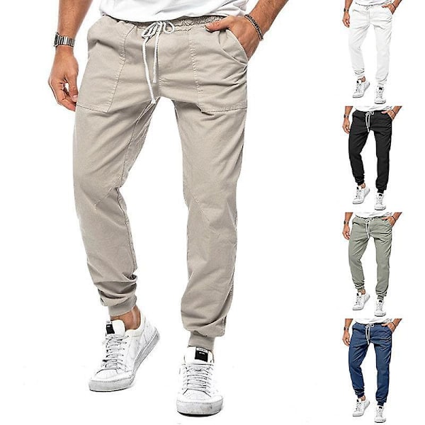 Mænds snøre Casual Sports Cargo Bukser lysegrøn XXXL