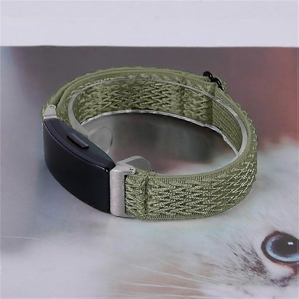 【BQ】Compatible Wave Pattern Woven Nylon Strap for Fitbit Inspire 3 - Replacement Band Turquoise