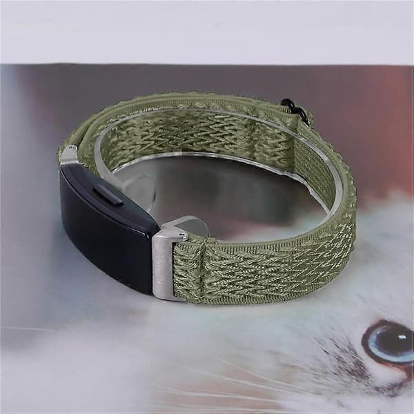 【BQ】Kompatibelt bølget vævet nylonrem til Fitbit Inspire 3 - Erstatningsrem Turquoise