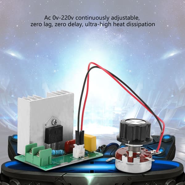 AC 0-220V 4000W 40A AC Motorvarvtalsregulator Spänningsregulator LED-dimmer