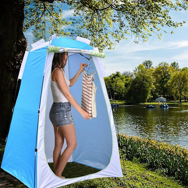 Utomhus Bärbar Sekretess Dusch Toalett Tält Vikbart Camping Tält Anti UV Utomhus Dressing Tält Strand Camping Utrustning Yellow