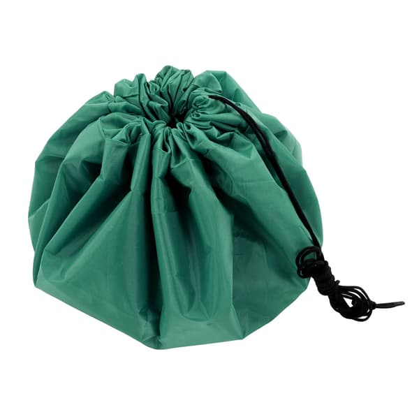Stor Kapacitet Vattentät Polyester Leksaksförvaringsväska Multifunktionell Dragsko Organizer Grön