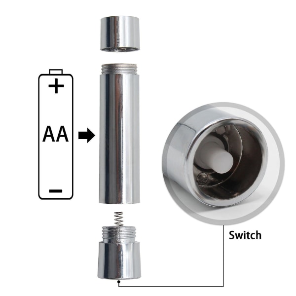 8-pakning 20-leds vinflaska Cork Lights Aa batteridrevet