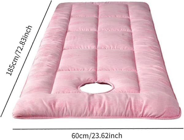 SPA Hierontapöydän Pehmuste 60x185 cm, Polyesteripatja Kauneussalongille Kasvoaukolla