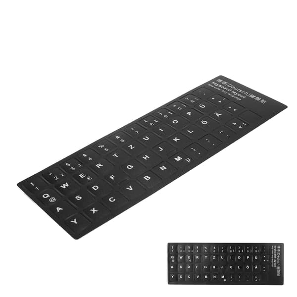 Erstatningsmærkat til tysk tastatur til bærbar computer