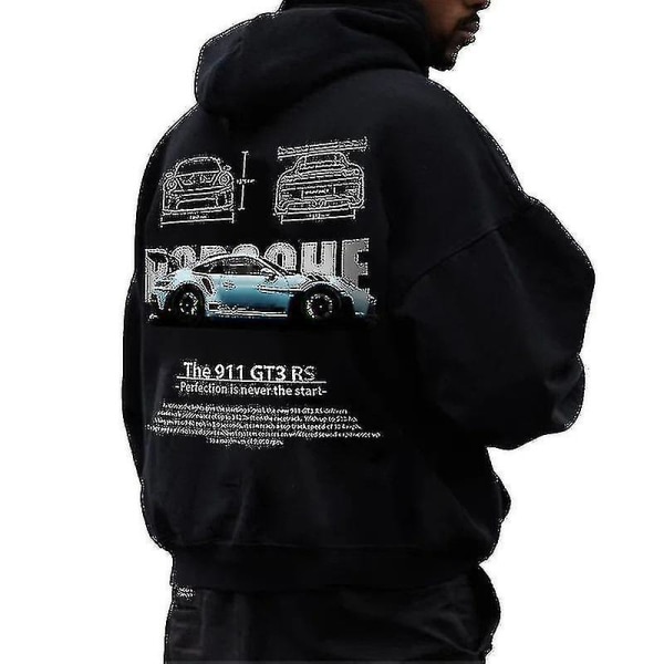 Porsche 911 Hoodie, Biltröja Hoodie, Bilentusiaster, Unisex Oversize Streetwear COLOR 4 XL