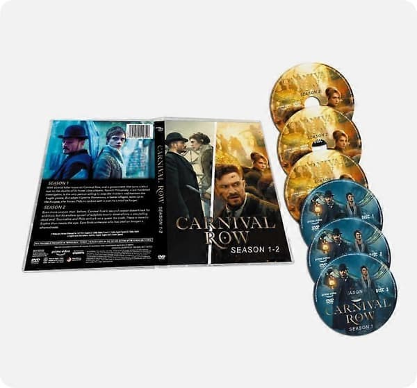 【BQ】Carnival Row Sæson 1-2 (6-Disc DVD Box Set) engelsk version