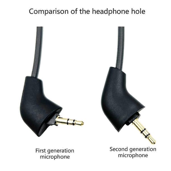 3,5 mm mikrofonbom endast för den nya versionen av Hyper X Cloud II trådlöst headset