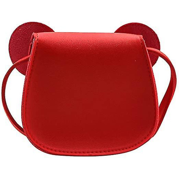 Crossbody kukkaro Olkalaukku Käsilaukku Little Girls Söpö kukkaro sarjakuvahiirikorvilla
