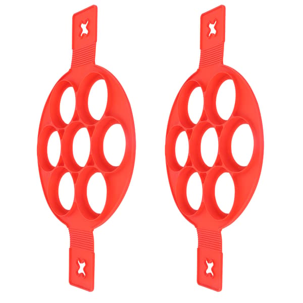 2 st silikon non-stick äggpannkaksform DIY köksbakningstillbehör