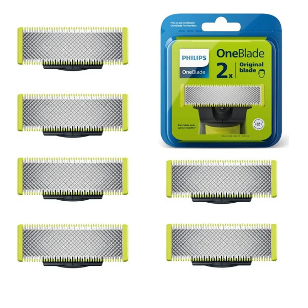 【BQ】Philips OneBlade Replacement Blades 2-pack, High Quality, Compatible with All OneBlade Handles 2pcs 2ps