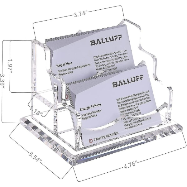 H För Deskclear Acrylic Dple Display H Passar 2" X 3,5" S,