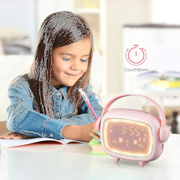 Time Angel Alarm Clock Children's Creative Charging Electronic Small Alarm Clock Multifunctional Led Night