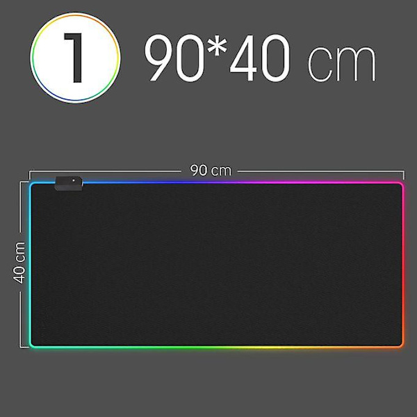 Led Light Mousepad Rgb Keyboard Cover Pöytämatto