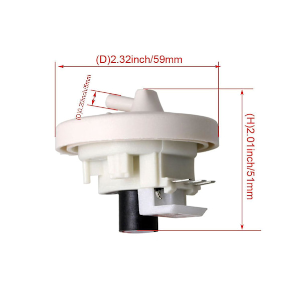 Pitch32mm Elektronik Washser Vattenniveausensor trykbrytare
