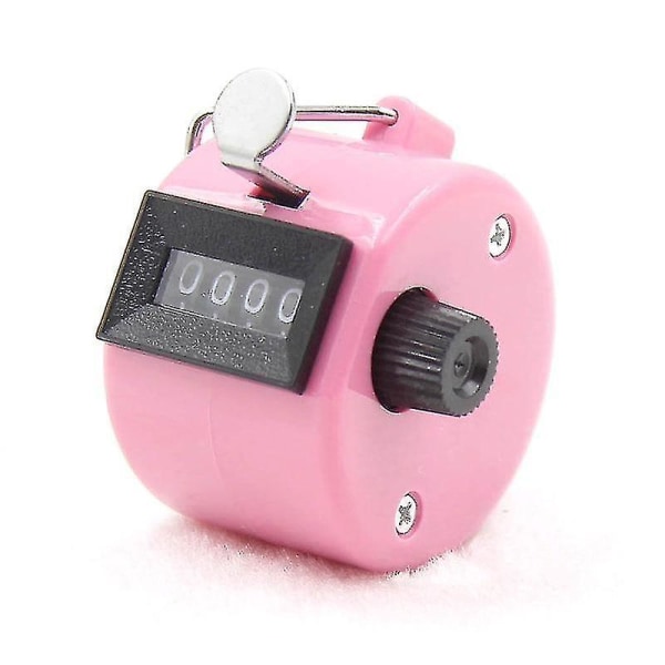 Nummer Mini håndholdte digitale 4-cifrede tællere Pink