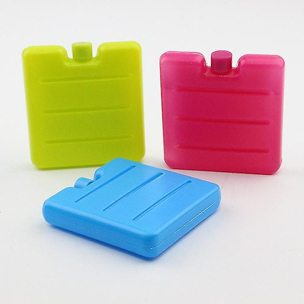 3 kpl Pienet minipakastinlohkot jääpakkaukset kylmälaukuille Lounaslaatikko Camping Picnic Travel Caravan Red