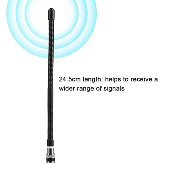 27MHz BNC han-blød antenne til walkie talkie