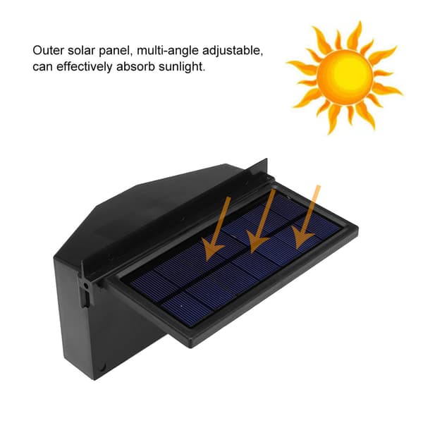 Mini bærbar solventilator til bil - afkøl din bil med ventilationsventil, sort