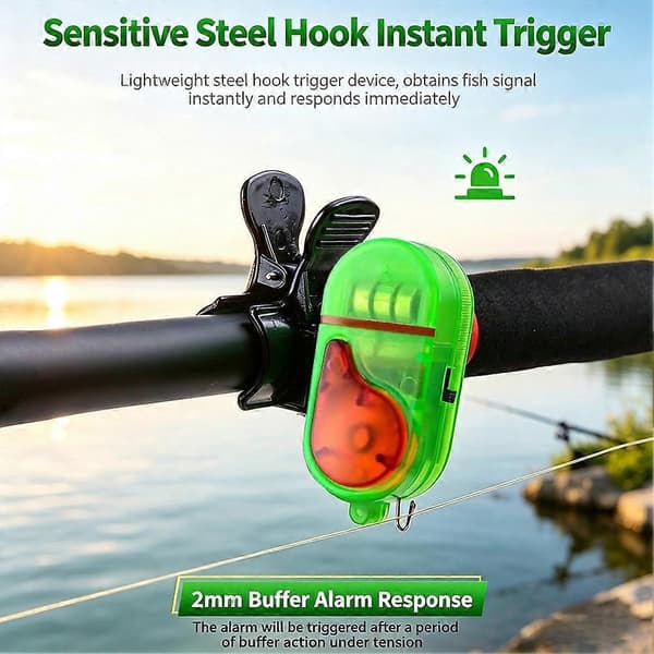 Fiskestangalarm Lett og bærbar design Kaldt vær og isfiske 2pcs