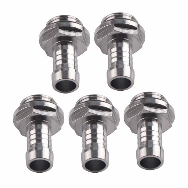 6-pak G1/4 gevind dobbelt touch-fitting til 9,2 mm PC vandkølingsrør